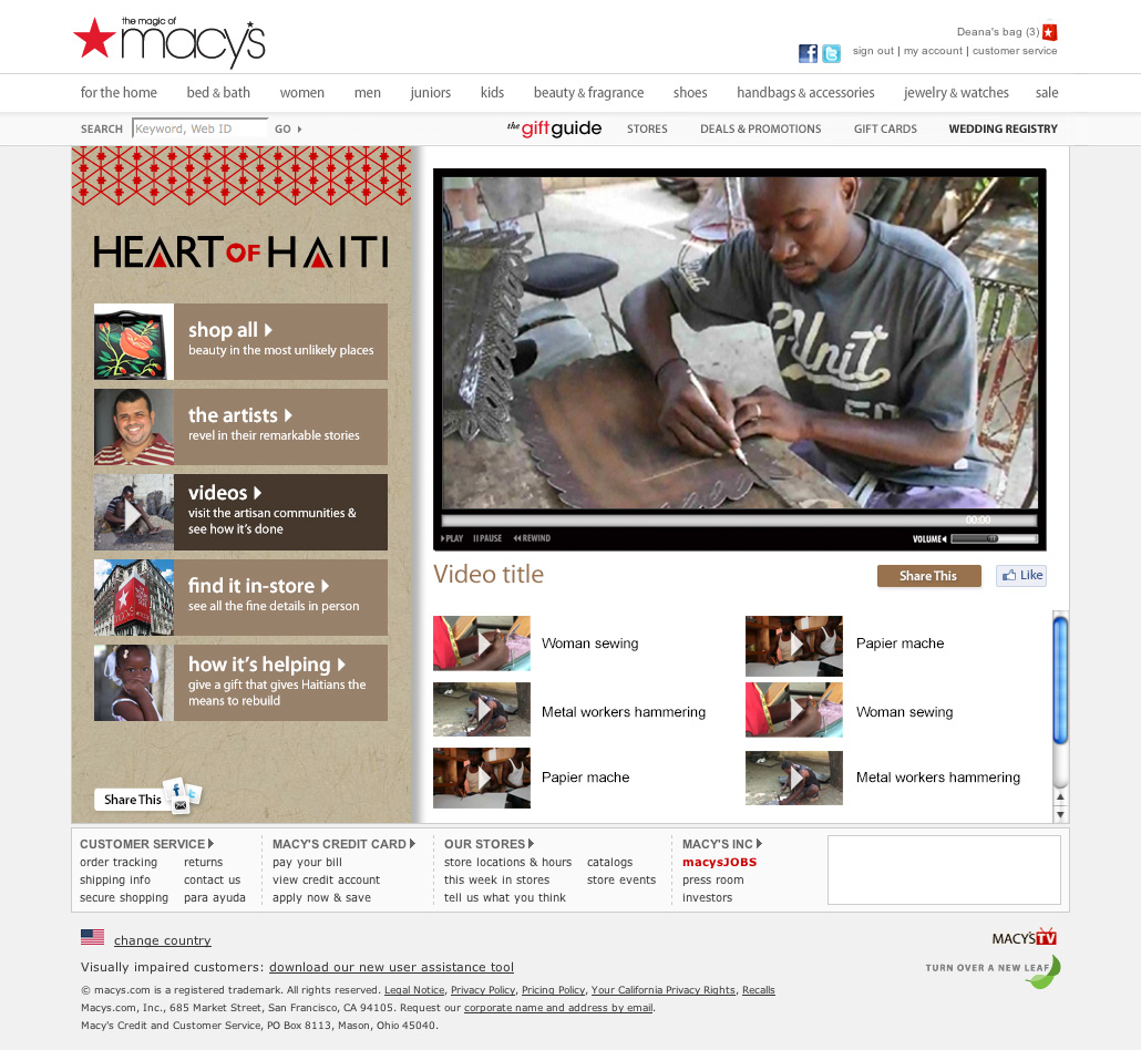 Video page