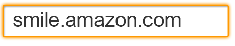 Animated gif showing smile.amazon.com being typed out